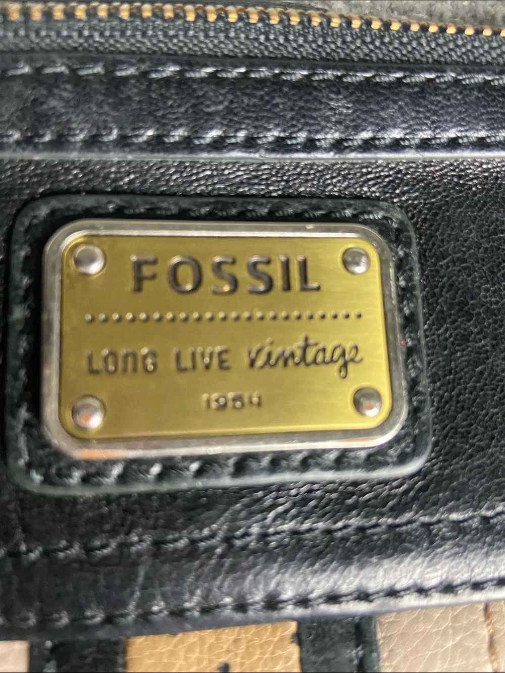 Fossil leather wallet